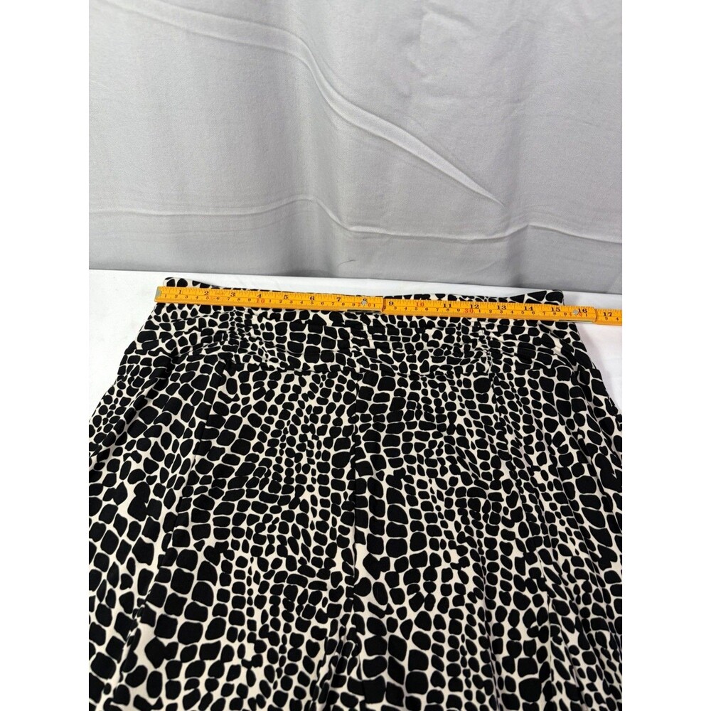 Apt. 9 Black/White Pull-On A-Line Knee-Length Knit Stretch Skirt Size Large - Picture 2 of 6